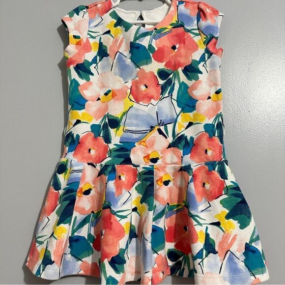 Gymboree Wildflower Weekend Watercolor Blooms Dress Girls Size 6 - Picture 2 of 5